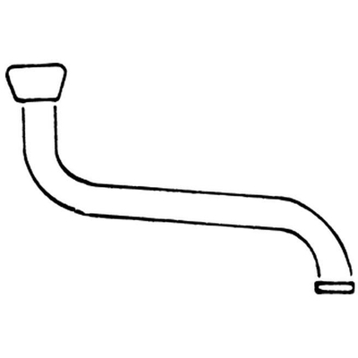 Ideal Standard Onderdelen draaibare onderuitloop 1/2"x250mm chroom