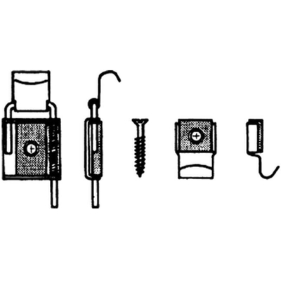Hansgrohe spiegelklemmen 4 delig chroom