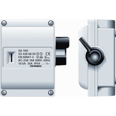 Werkschakelaar IP54 max. 16A 3 polig 230V