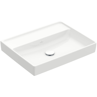 Villeroy & Boch Collaro wastafel 60x47cm zonder overloop zonder kraangat ceramic+ wit