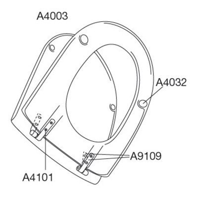 Pressalit Objecta D closetzitting met deksel voor Geberit 300 wit TWEEDEKANS