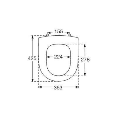 Pressalit Objecta D closetzitting met deksel voor Geberit 300 wit TWEEDEKANS