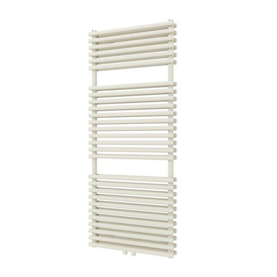 Plieger Florian Nxt M designradiator dubbel horizontaal met middenaansluiting 1216x500mm 833W wit structuur