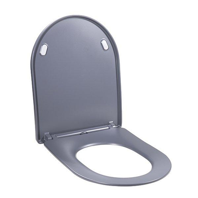 Wiesbaden Shade slim toiletzitting softclose en quick release mat grijs
