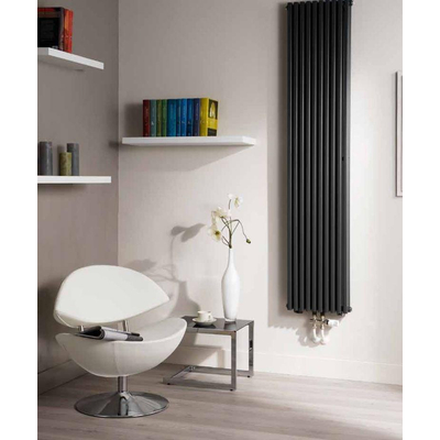 Haceka Mojave Alu Adoria designradiator 183,80x38cm 1377 watt antraciet