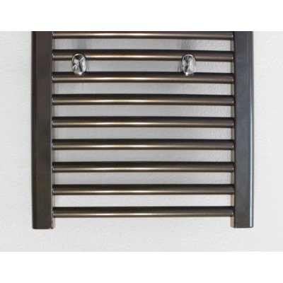 Rosani Polo handdoekradiator 60x170cm 904watt middenaansluiting glans antraciet