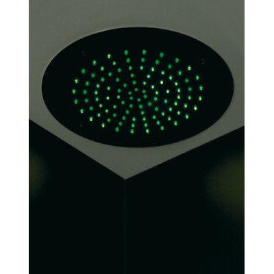 Hotbath Mate inbouwhoofddouche met LED verlichting rond 38cm chroom