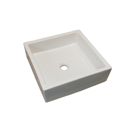 HR Badmeubelen Elemento waskom - 40x40x12.5cm - vierkant - wit