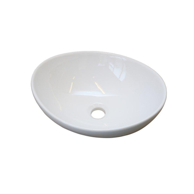 QeramiQ Elemento waskom 40x33.5x14.5cm ovaal wit TWEEDEKANS