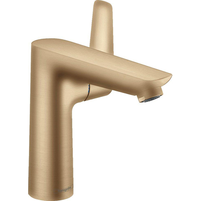 Hansgrohe Talis e 1-gr wastafelmkr 150 met trekwaste brushed bronze