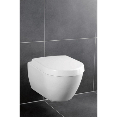 Villeroy en Boch Subway 2.0 DirectFlush ceramic+ toiletset met Geberit reservoir en bedieningsplaat chroom