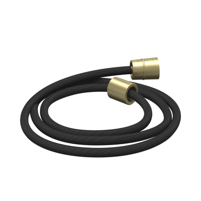 IVY Concord Regendoucheset - inbouw - 2-weg stop-omstel - 40cm wandarm - 25cm medium hoofddouche rond - houder met uitlaat - 150cm doucheslang - staafmodel handdouche - RVS316 - geborsteld mat goud PVD