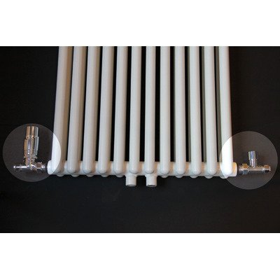 Best Design Class universele radiator aansluitset recht chroom