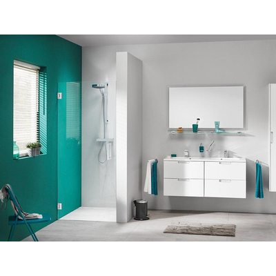 Sealskin I AM swingdeur 80x200cm chroom zilver hoogglans helder glas voorzien van sealglas