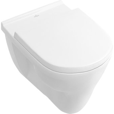 Villeroy en Boch O.novo Toiletset vlakspoel met basic zitting UP100 reservoir en Delta 25 Wit Knop