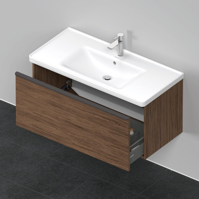 Duravit D-Neo wastafelonderkast 98.4x44x45.2cm 1 lade met softclose Noten (donker) Mat