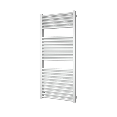 Plieger Imola M designradiator horizontaal met middenaansluiting 1230x500mm 802W donkergrijs structuur