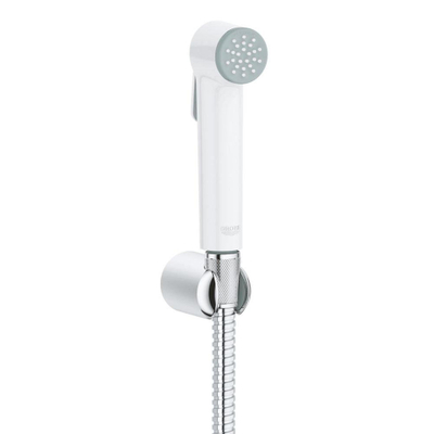 GROHE Tempesta-F Trigger Spray 30 Handdoucheset - 1 straalsoort - rond - met houder - metalen slang - 125cm - chroom/wit