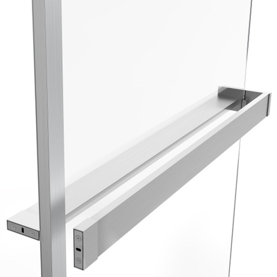 Fortifura Galeria handdoekrek voor inloopdouche - klemmen - inkortbaar - geborsteld RVS