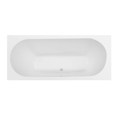 Wiesbaden Portus RD inbouw duo ligbad 190x90x49 cm acryl glans wit