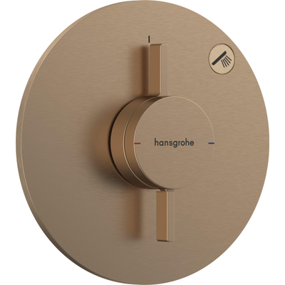 Hansgrohe Duoturn S inbouwkraan voor 1 functie brushed bronze
