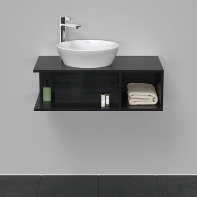 Duravit D-Neo wastafelonderkast 80x26x48cm Eiken (zwart) Mat