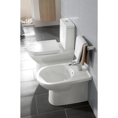 Villeroy & boch O.novo combipack duobloccombinatie met quickrelease en softclose zitting ceramic wit alphin