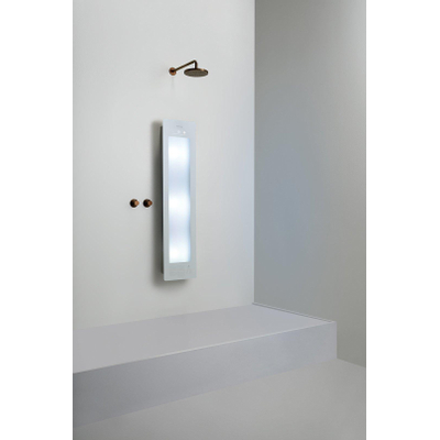 Sunshower Round Plus L infrarood + UV licht opbouw incl. Wandbeugel 185x33x12cm full body inclusief 5 jaar garantie White