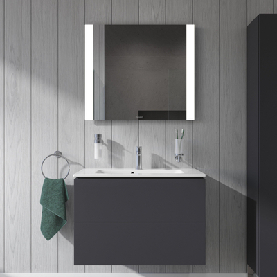 Duravit Me by starck wastafel 83x40cm 1 kraangat overloop wit