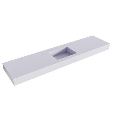 MONDIAZ EDGE Cale vrijhangende wastafel 191cm midden rand 12cm