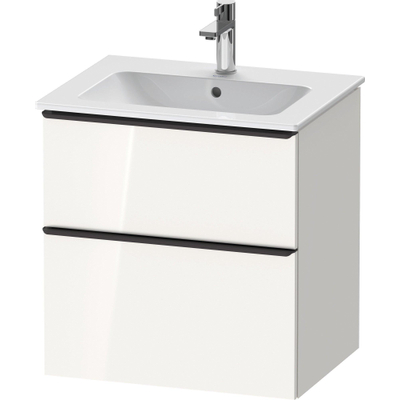 Duravit D-Neo wastafelonderkast 61x62.5x46.2cm 2 lades wit Hoogglans