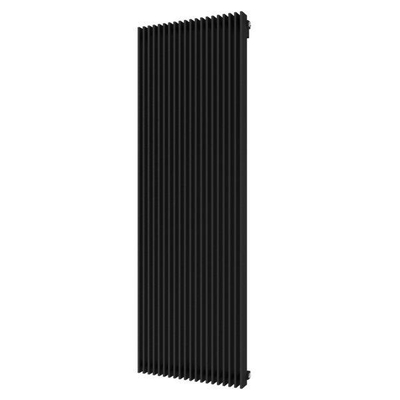 Plieger Antika Retto designradiator verticaal middenaansluiting 1800x595mm 1753W zwart grafiet (black graphite)