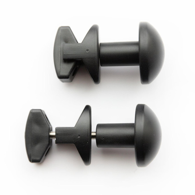 FugaFlow Eccelente Acces set handdoekhaakjes mat zwart - set van 2