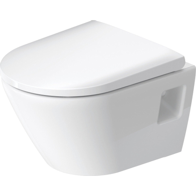 Duravit D-Neo wandtoilet zonder zitting 37x48x40cm Wit Hoogglans