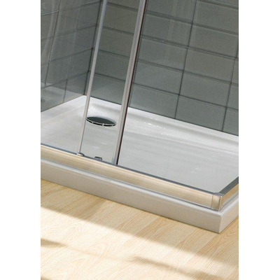 Crosswater Showertray douchebak 110x90x4cm rechthoek wit