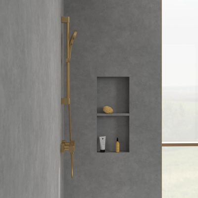Villeroy & Boch Universal Taps & Fittings Douchethermostaat voor douche Hoekig - Brushed Gold (goud)