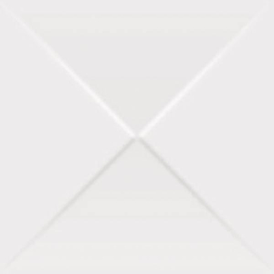 Mosa Kho Liang Decortegel 10x10cm 7.8mm witte scherf Wit