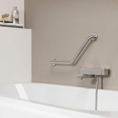 Tiger Libra Wandbeugel 135º RVS geborsteld