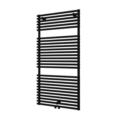 Plieger Florian Nxt M designradiator enkel horizontaal met middenaansluiting 1216x600mm 750W mat zwart