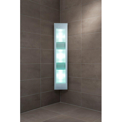 Sunshower Combi White UV- en infrarood opbouwapparaat 29x144x22.8cm full body 2000watt aluminium inclusief eindinstallatie en 5 jaar garantie