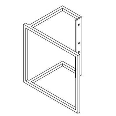 Vasco Niva S handdoekbeugel square tbv Niva S dubbel wit structuur