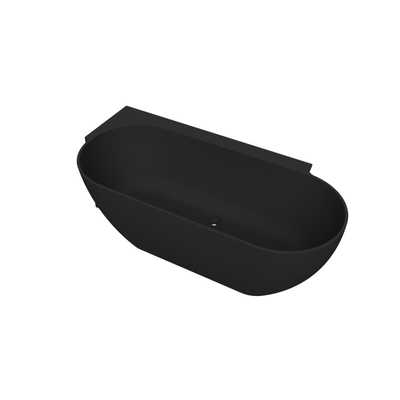 Arcqua Havana Halfvrijstaand Bad - 170x80cm - links - mat zwart