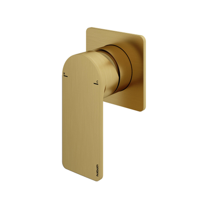 Hotbath Gal Afbouwdeel voor Inbouwdouchemengkraan Geborsteld messing PVD