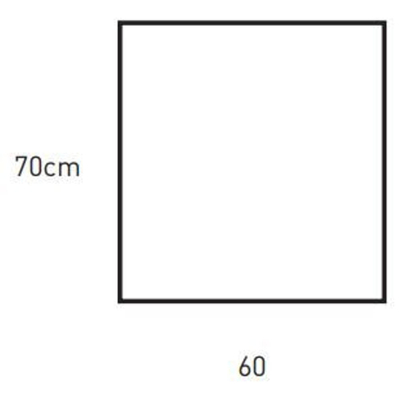 Adema Vygo spiegel 60x70cm 4mm inclusief bevestingsmateriaal - OUTLET UDEN