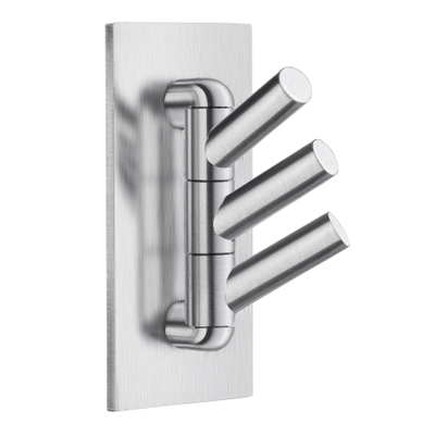 Smedbo Beslagsboden Handdoekhouder - 4.5x9x4.5cm - zelfklevend - RVS Geborsteld Edelstaal