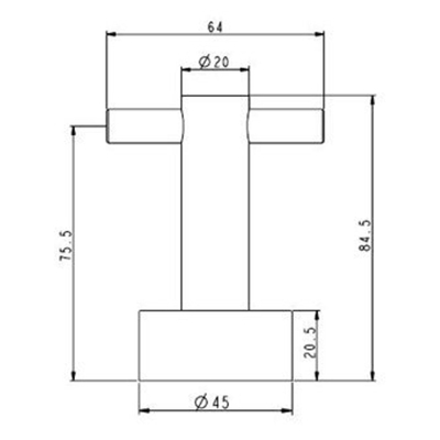 Plieger Murcia handdoekhaak dubbel inox