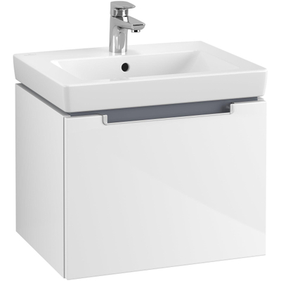 Villeroy & boch Subway 2.0 wastafelonderkast 53.7x42x42.3cm Wit glans