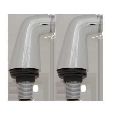 Praya staande badrandkoppelingen 1/2x3/4 set van 2 chroom