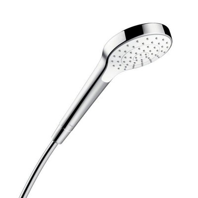 Hansgrohe Croma Select S handdouche 1jet EcoSmart 1/2 xØ11cm met rain regenstraal (9L/min) wit/chroom