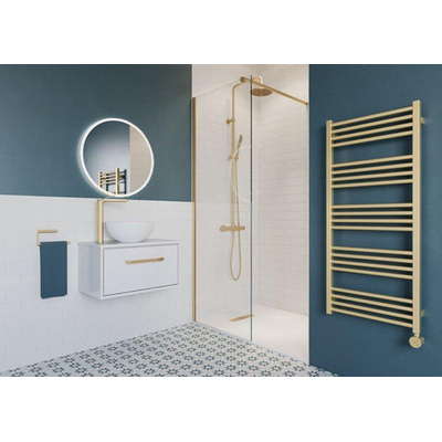 Crosswater Central thermostatische regendouche met staafhanddouche messing geborsteld OUTLETSTORE